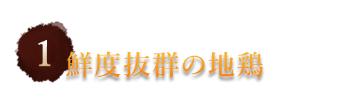 ①鮮度抜群の宮崎地鶏